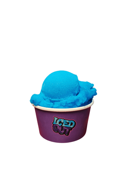 Cup of Bussin' Blue Razzberry Philly water ice