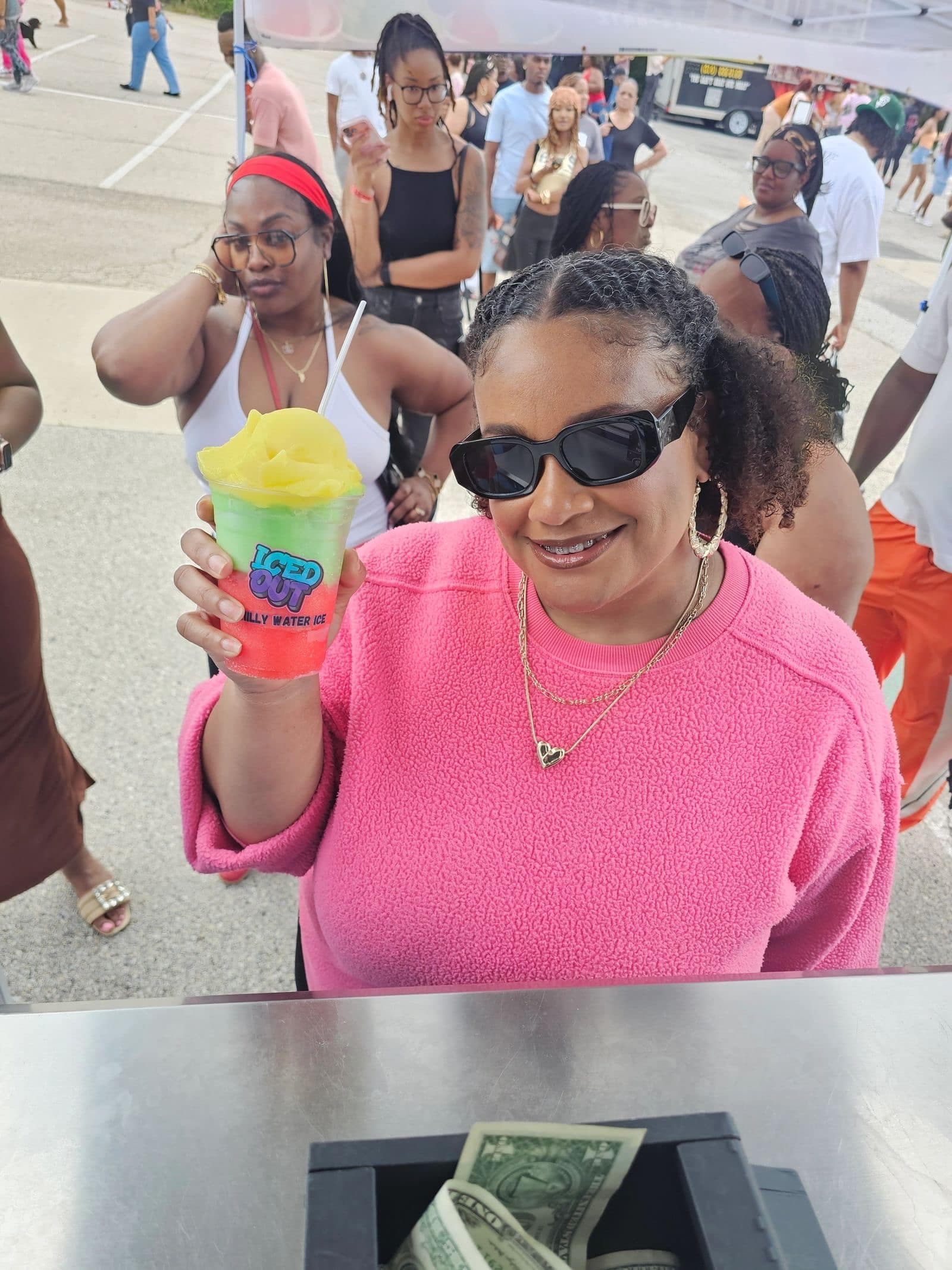 Custom RBG flavor water ice created by Iced Out